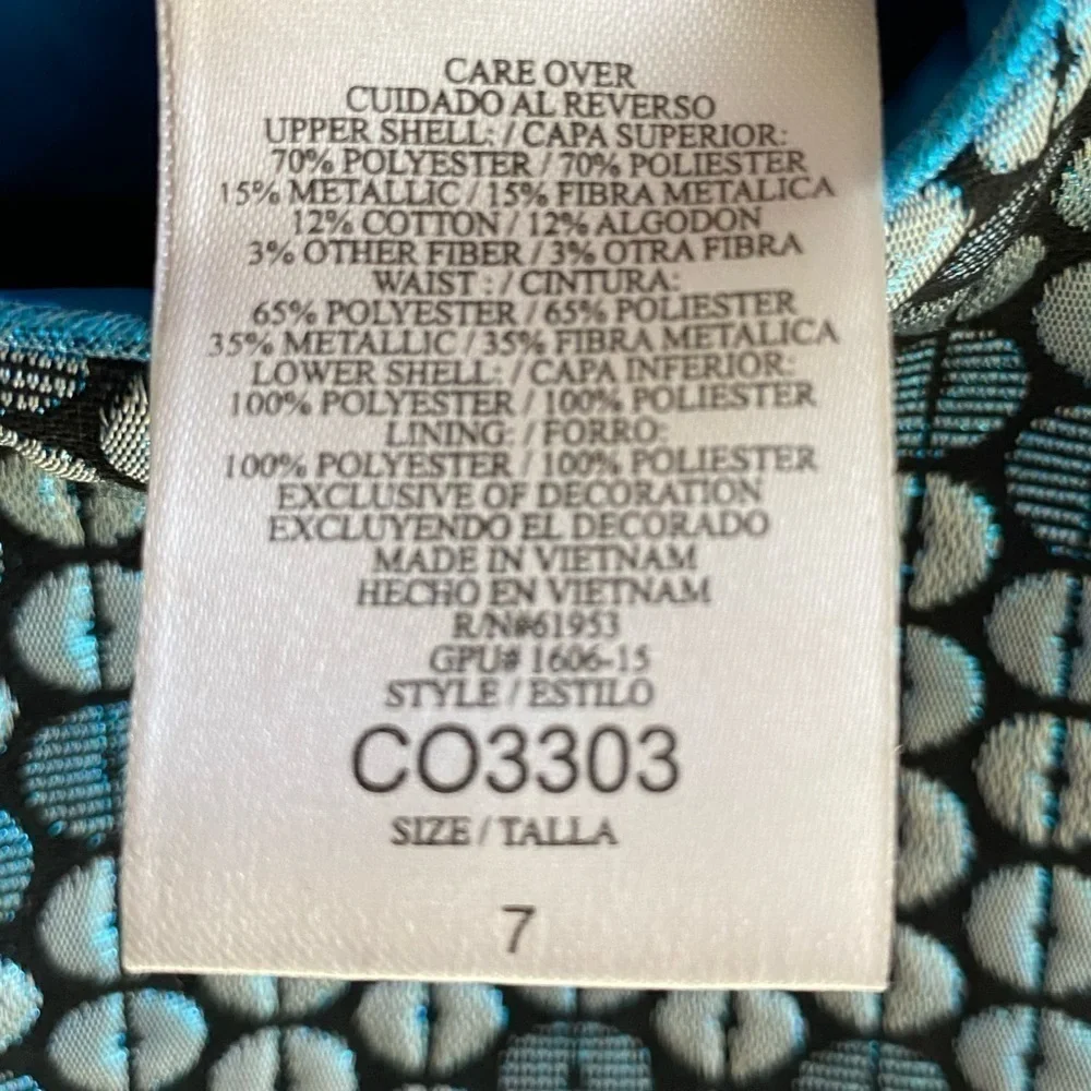 NWOT-JONA MICHELLE-BLUE SHIMMER DRESS-SIZE 7